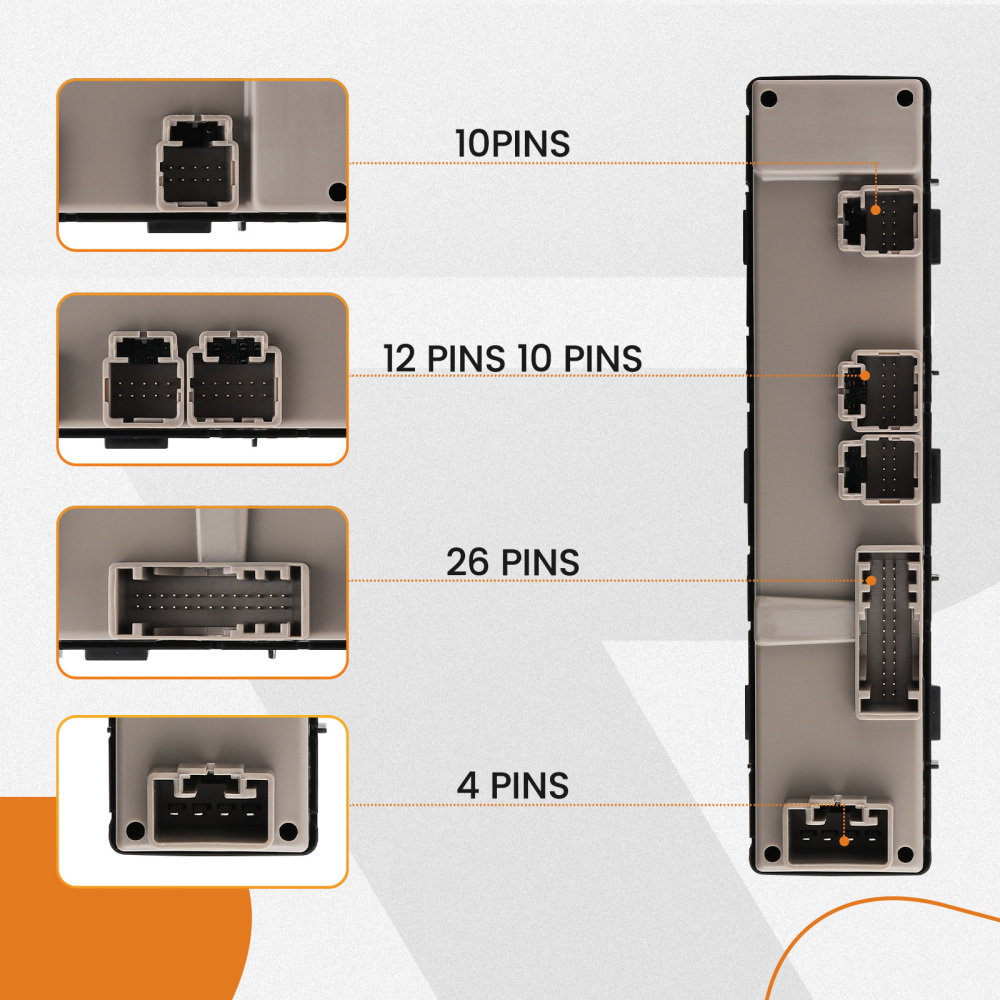 Master Power Window Switch Front Left compatible for GMC Chevrolet Avalanche 1500 2004-06