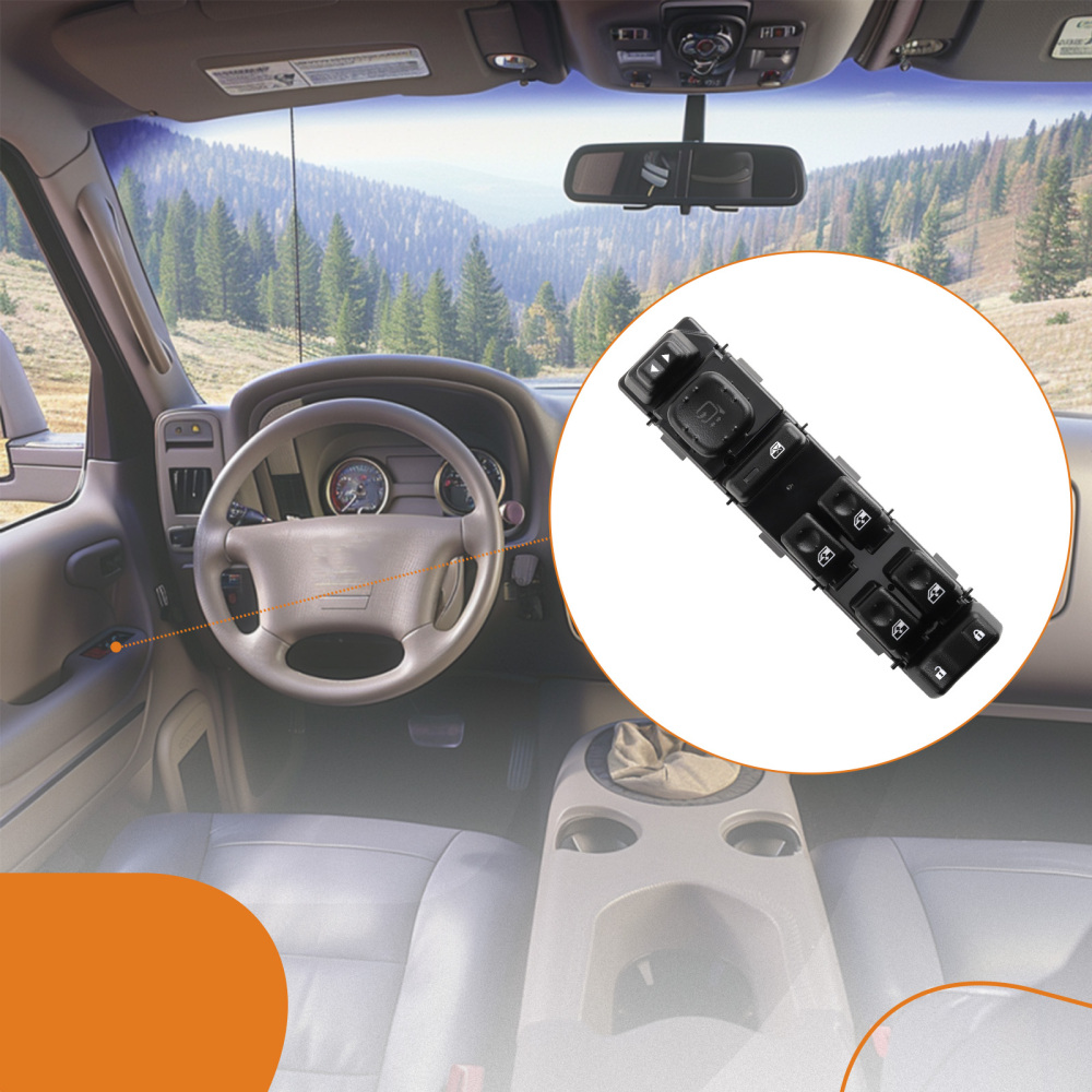 Master Power Window Switch Front Left compatible for GMC Chevrolet Avalanche 1500 2004-06