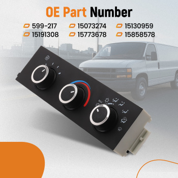 HVAC Climate Control Panel Module compatible for Chevrolet GMC Express 2500 3500 599-217