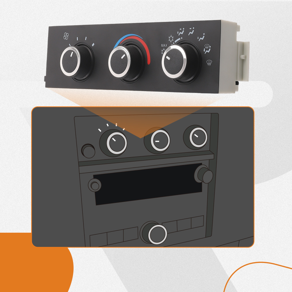 HVAC Climate Control Panel Module compatible for Chevrolet GMC Express 2500 3500 599-217