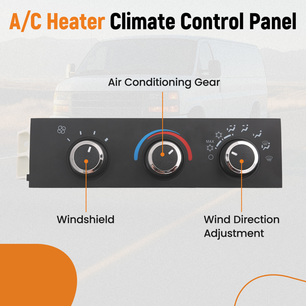 HVAC Climate Control Panel Module compatible for Chevrolet GMC Express 2500 3500 599-217