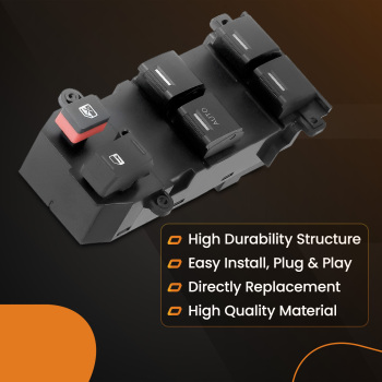 Front Left Power Window Control Switch compatible for Honda CR-V 2007-2011 35750SWAK01