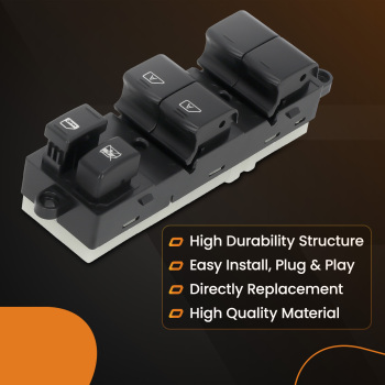 Black Master Power Window Control Switch compatible for Nissan Armada 2004-2014 25401-ZT10A