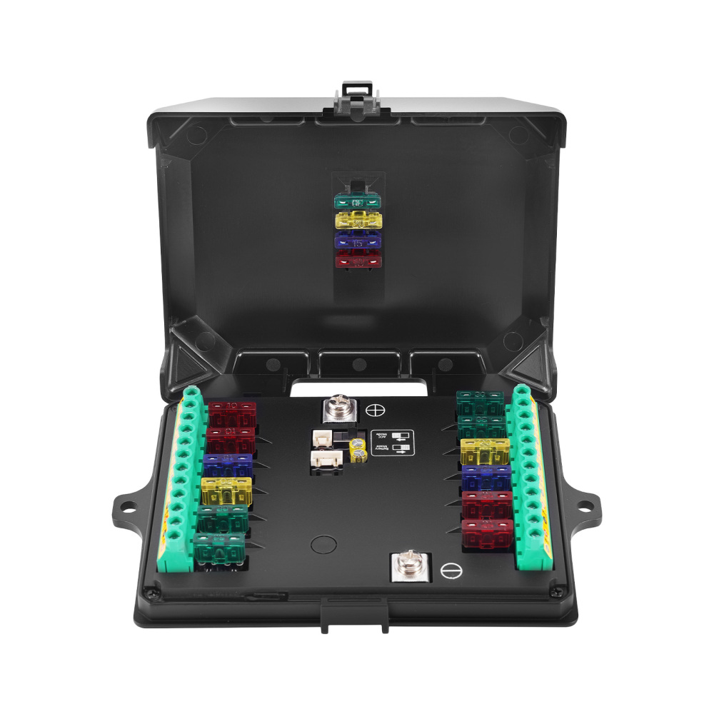 Pannello Interruttori 12 Gang Touch Universale Auto Camion UTV ATV Boat 12-24V