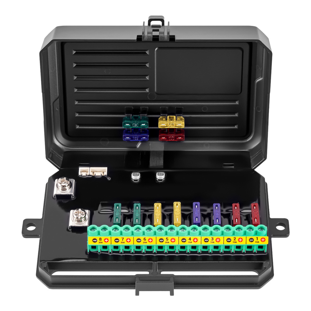 Pannello Interruttori 8 Gang RGB Touch For Auto Camion UTV ATV Barca 12-24V 60A