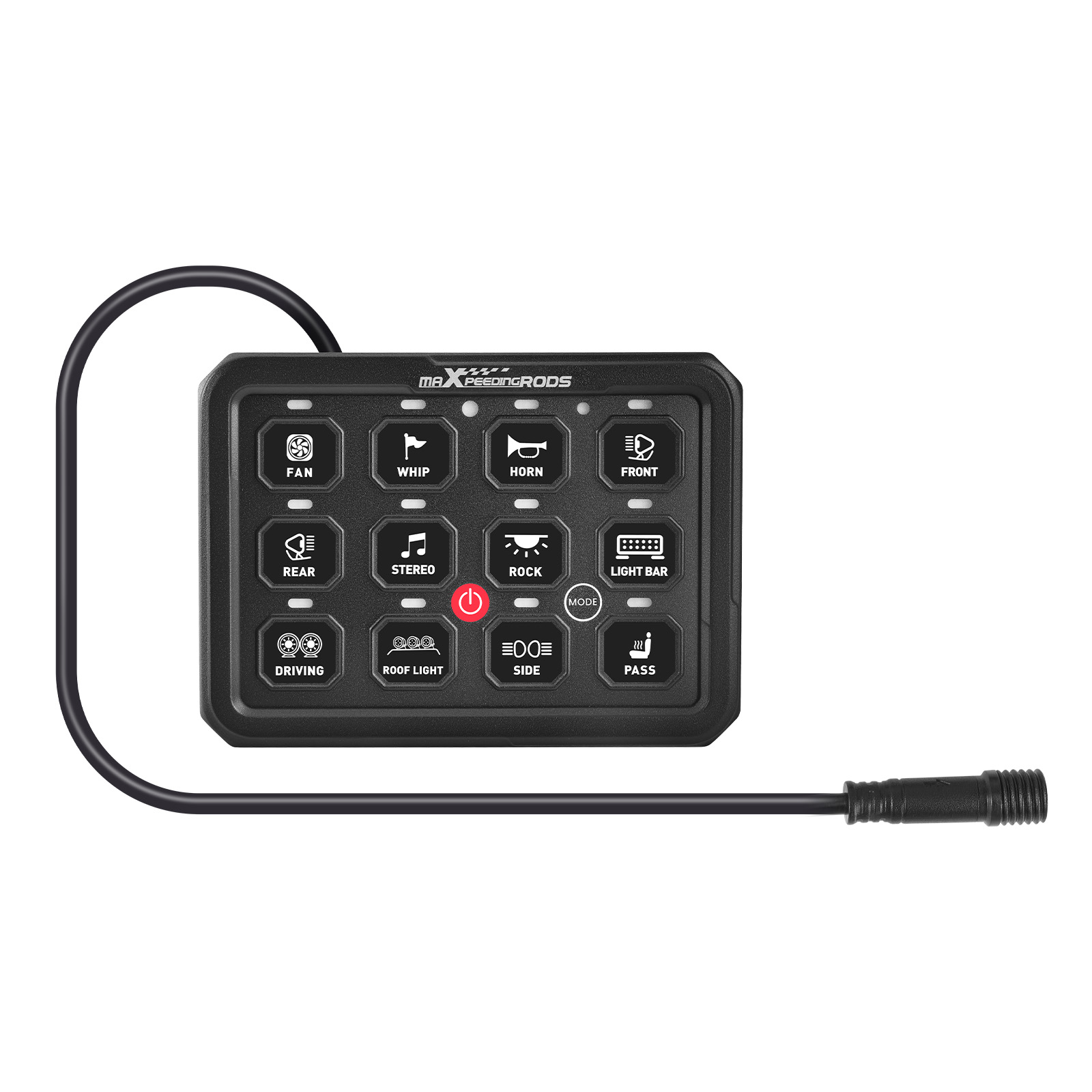 Switch Panel 12 Gang RGB APP Control For Offroad Pickup SUV 960W