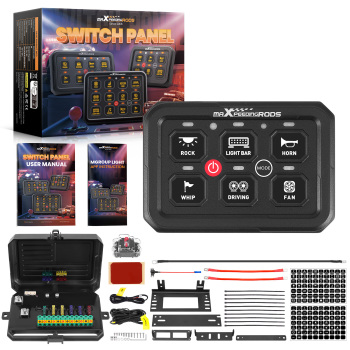 Pannello Interruttori 6 Gang RGB Touch 60A 12-24V For Barca ATV UTV APP Control