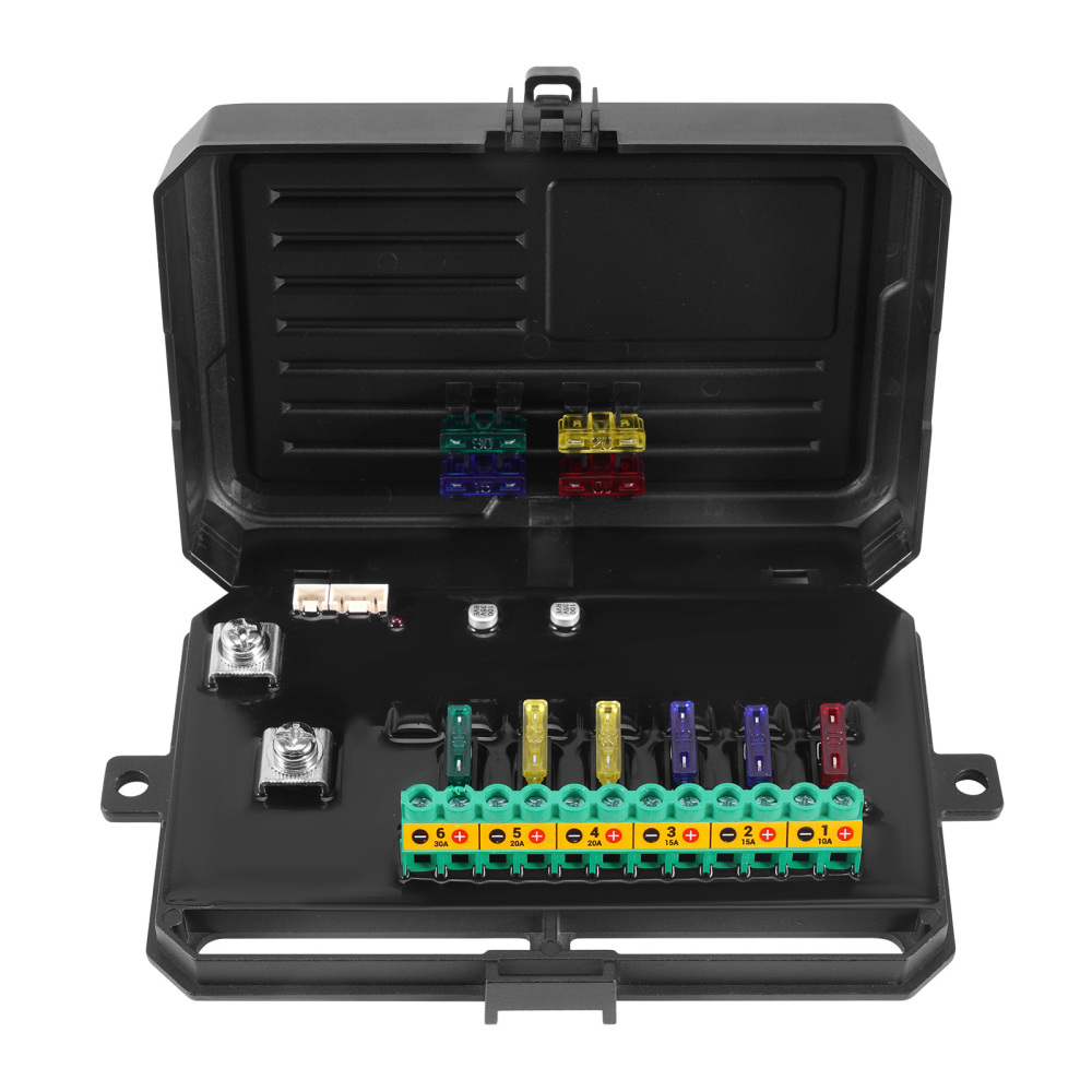 6 Gang Switch Panel RGB Automatic Dimmable Off Road LED Light Controller For ATV