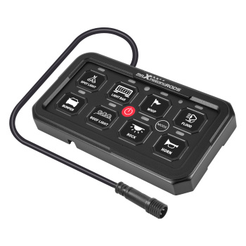 8 Gang Switch Panel ON-OFF LED Control Relay Control Box Car Marine Boat 4WD 12V