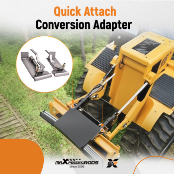 2X Weld On Skid Steer Quick Attach Conversion Adapter Quick Tach Latch Box