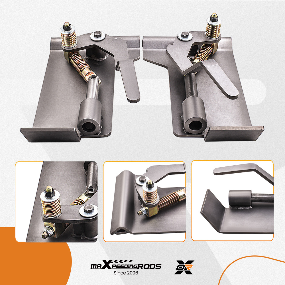 2X Weld On Skid Steer Quick Attach Conversion Adapter Quick Tach Latch Box