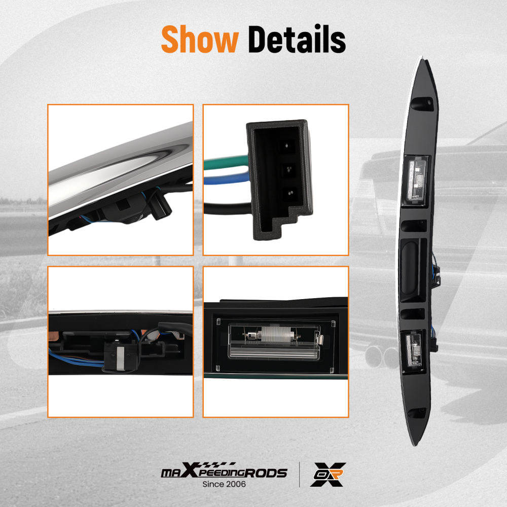 Boot Handle compatible for MINI Cooper Convertible 2002-2008 51137074020 Silver