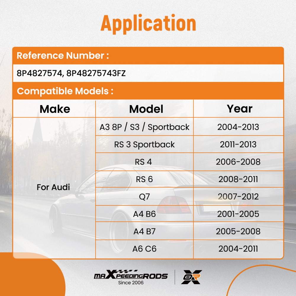 Maniglia Bagagliaio ABS compatibile per Audi A3 A4 A6 RS3 RS4 2004-2013 8P4827574