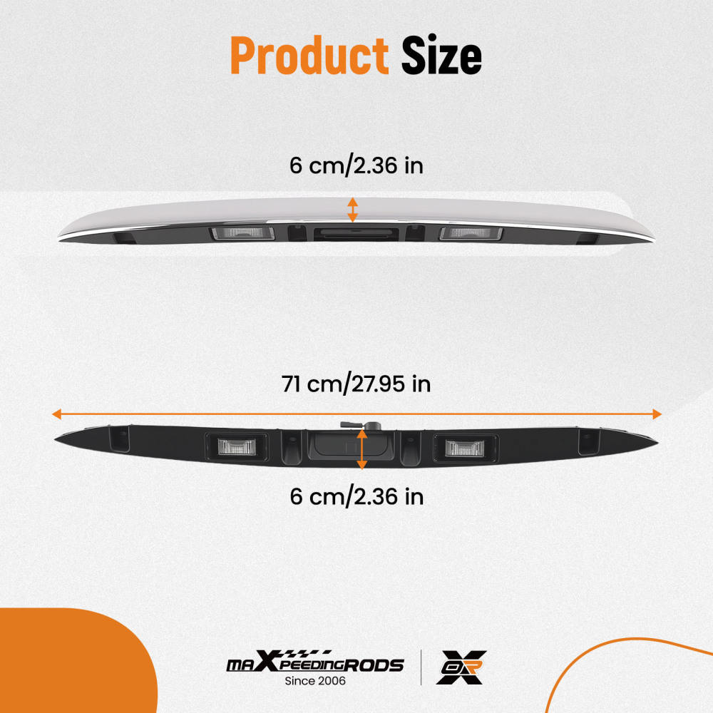 Boot Handle Chrome compatible for MINI Cooper Hatch/Conv R56 R57 51132753603