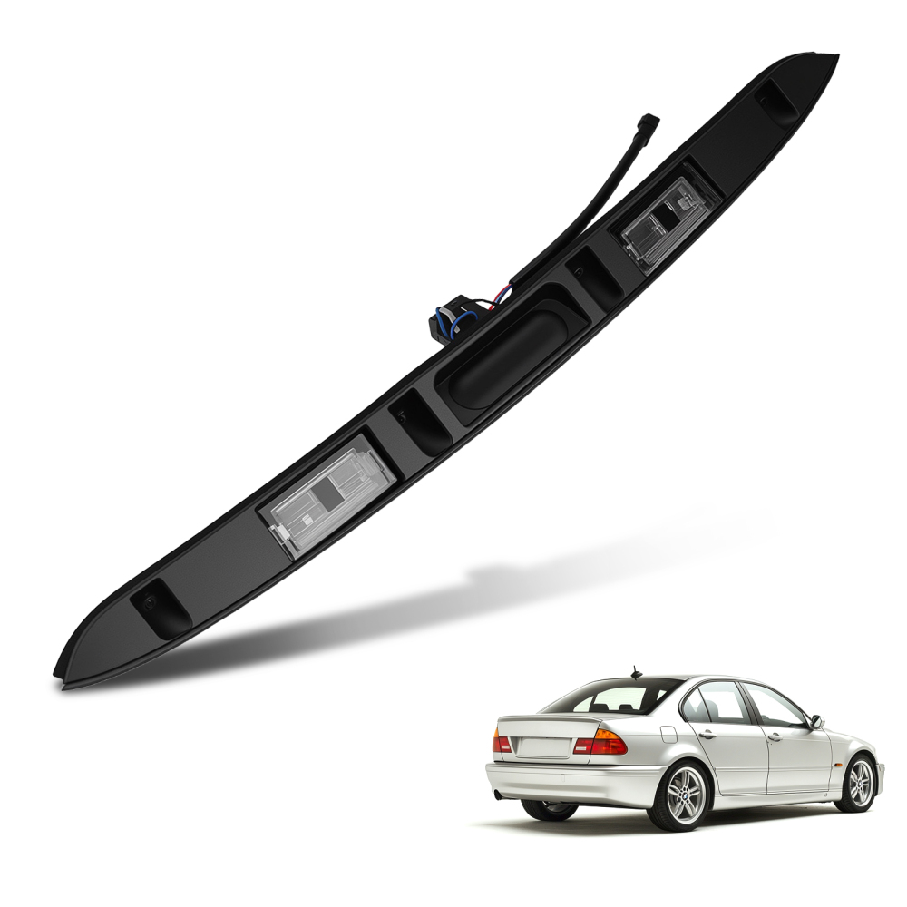 Black Tailgate Handle compatible for BMW 3er E46 LimousineCompact 2001-2008 51137171699