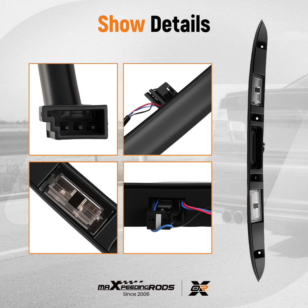 Black Tailgate Handle compatible for BMW 3er E46 LimousineCompact 2001-2008 51137171699
