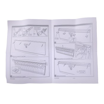 Black Tailgate Molding Protector Cap Spoiler Cover For 2002-2008 compatible for Dodge Ram 1500