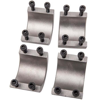 4pcs Steel Tube Clamps Bolt On 1.75 1 3/4 Roll Cage Mounts Lightbar Tire Mount