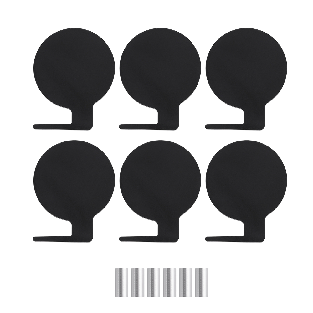 6 AR500 Target Tree Steel Target Set 6 x 6 X 3/8 Target Paddles Dueling Tree
