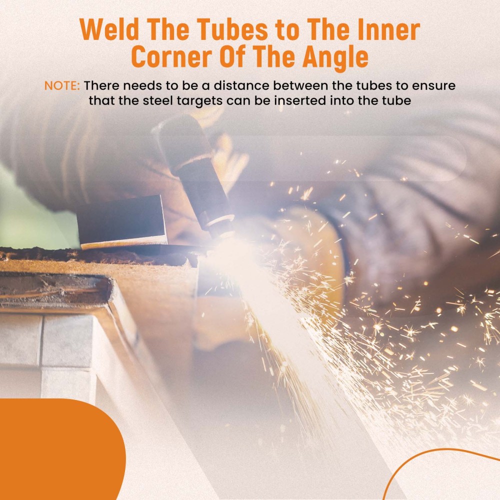 6 AR500 Target Tree Steel Target Set 6 x 6 X 3/8 Target Paddles Dueling Tree