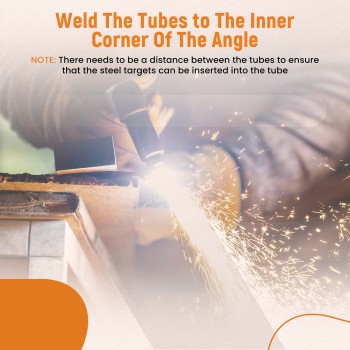 6 AR500 Target Tree Steel Target Set 6 x 6 X 3/8 Target Paddles Dueling Tree