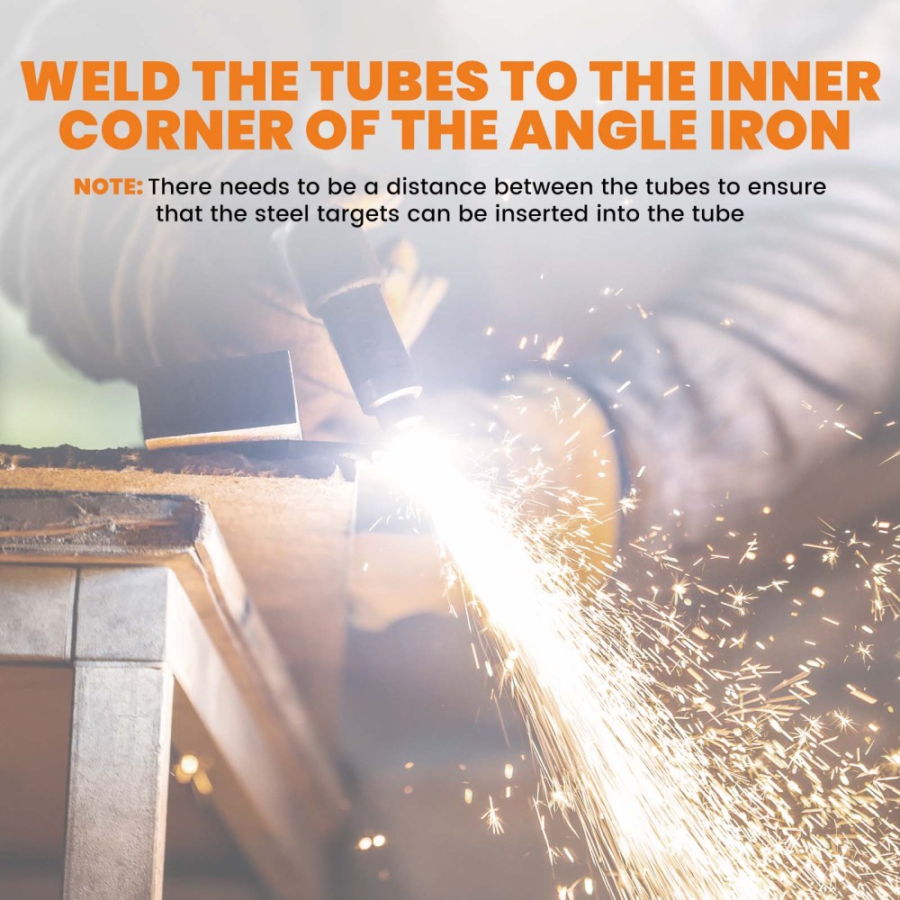 Q235 Dueling Tree Steel Target 6pcs 6 x 3/8 Pads DIY Shooting