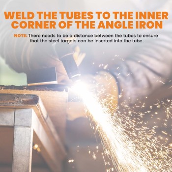 6pcs 6" x 3/8" Tartger Pad AR500 Steel Cible Duel Arbre À faire soi-même Kit