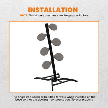 Q235 Dueling Tree Steel Target 6pcs 6 x 3/8 Pads DIY Shooting