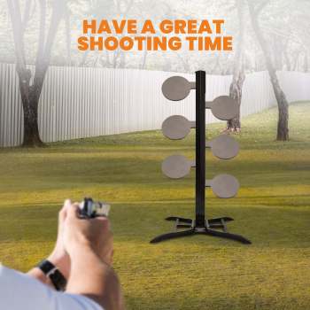 Q235 Dueling Tree Steel Target 6pcs 6 x 3/8 Pads DIY Shooting