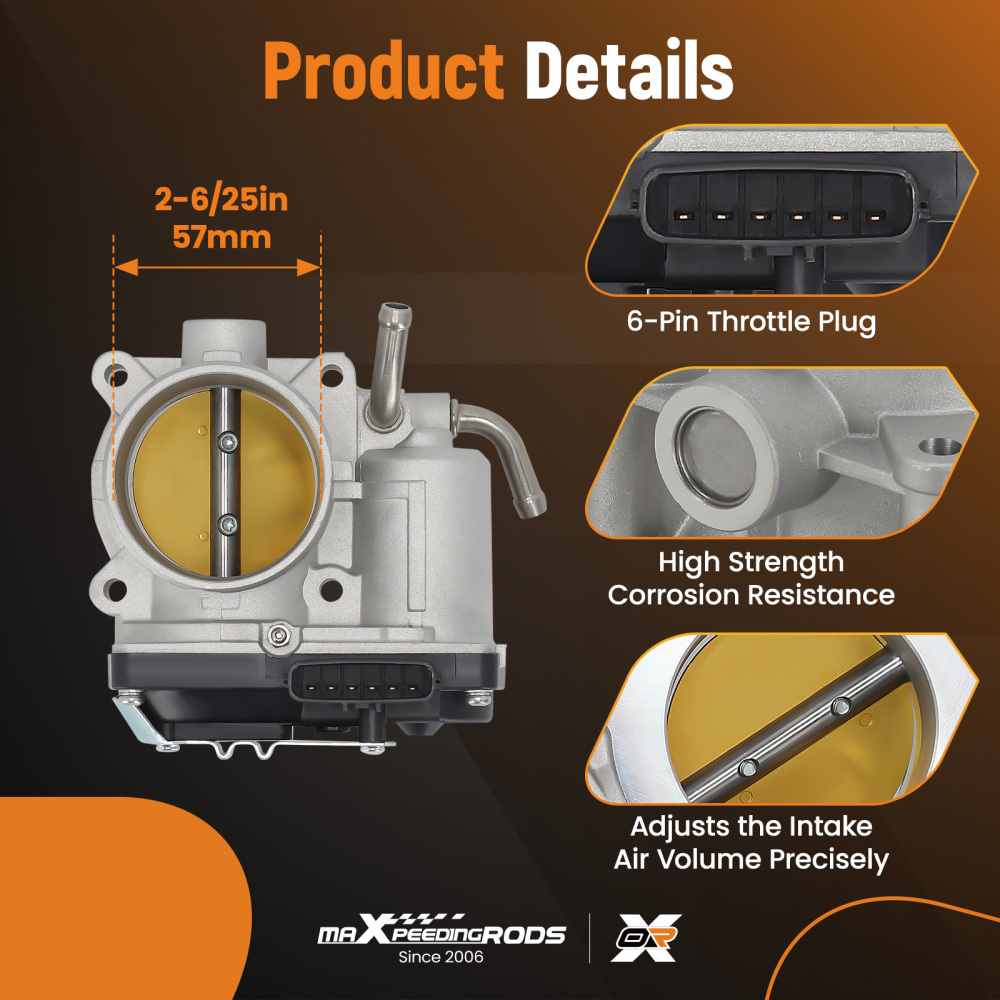 Throttle Body compatible for Mitsubishi Lancer L4 2.0L 2008-2012 Outlander 2.4L 1450A101