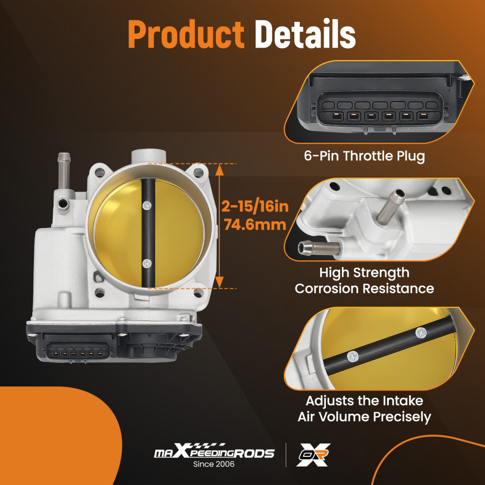 Throttle Body compatible for Lexus Gx470 compatible for Toyota 4Runner Sequoia Tundra 4.7L 04-2009 S20197