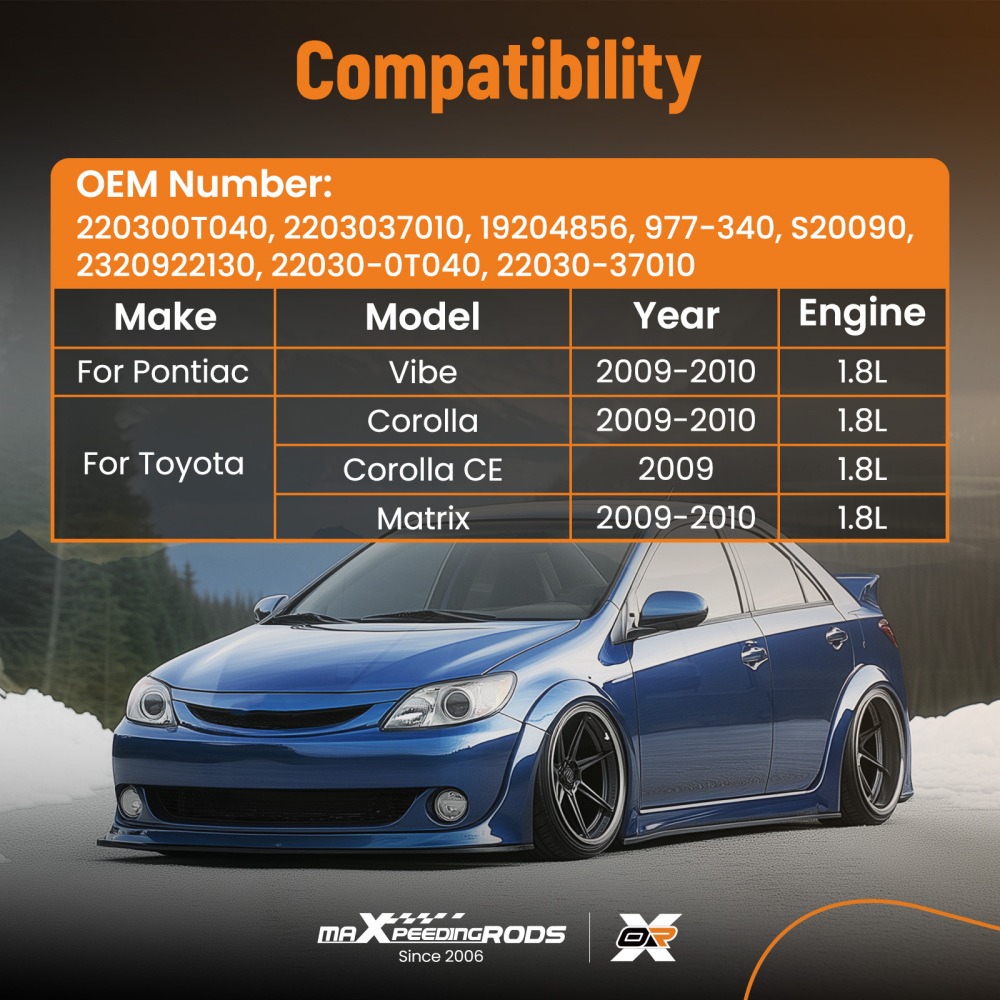 Throttle Body compatible for Toyota Corolla Pontiac Vibe Matrix 1.8L 2009-2010 22030-0T040