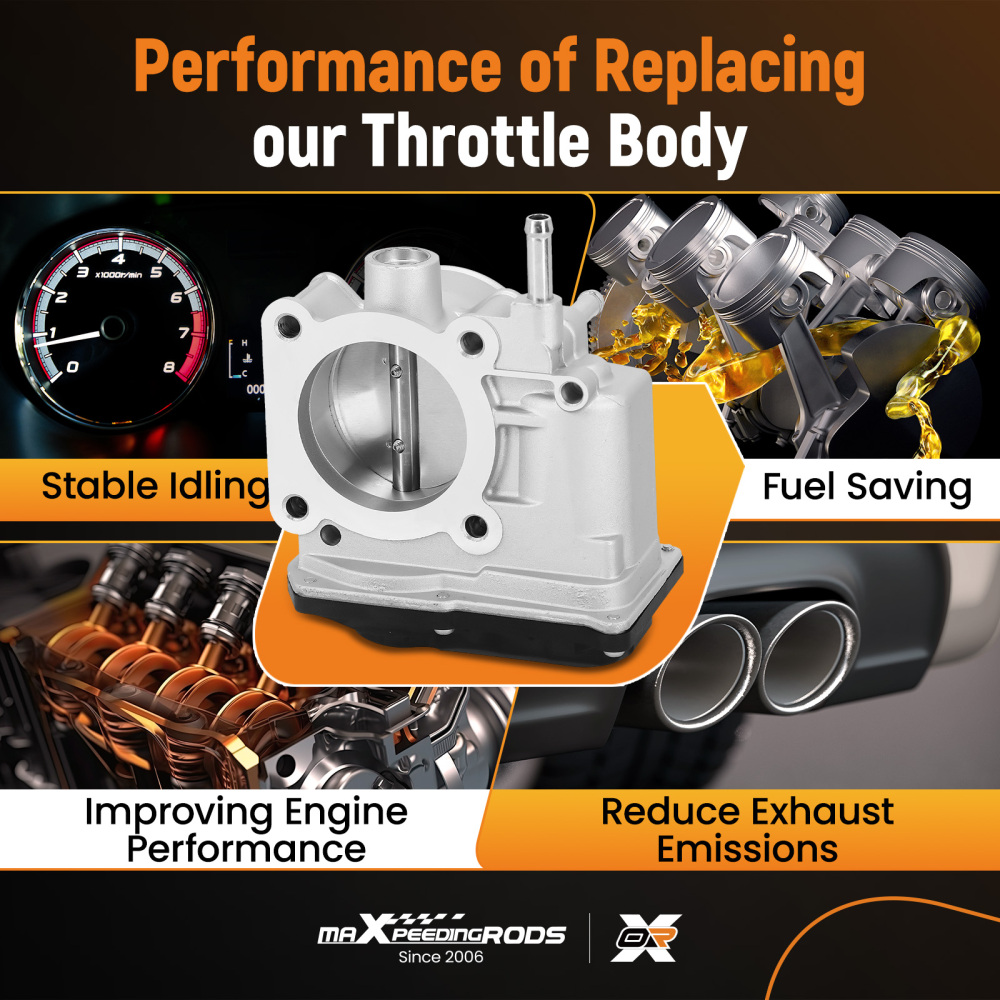 Throttle Body compatible for Toyota Corolla Pontiac Vibe Matrix 1.8L 2009-2010 22030-0T040