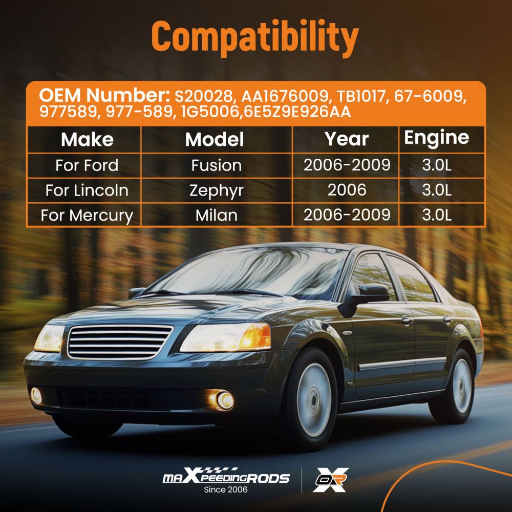 Throttle Body compatible for Ford Fusion compatible for Mercury Milan 3.0L 2006-2009 compatible for Lincoln Zephyr S20028