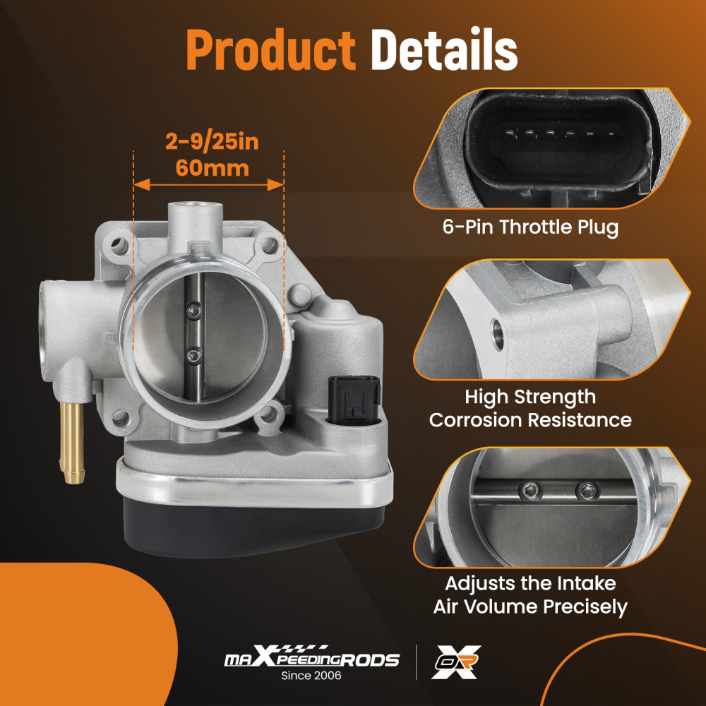 Throttle Body compatible for Ford Fusion compatible for Mercury Milan 3.0L 2006-2009 compatible for Lincoln Zephyr S20028