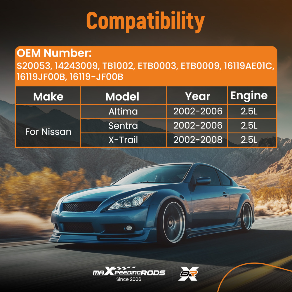 Throttle Body compatible for Nissan Altima Sentra 2.5L 2002-2006 compatible for Nissan X-Trail 2002-2008