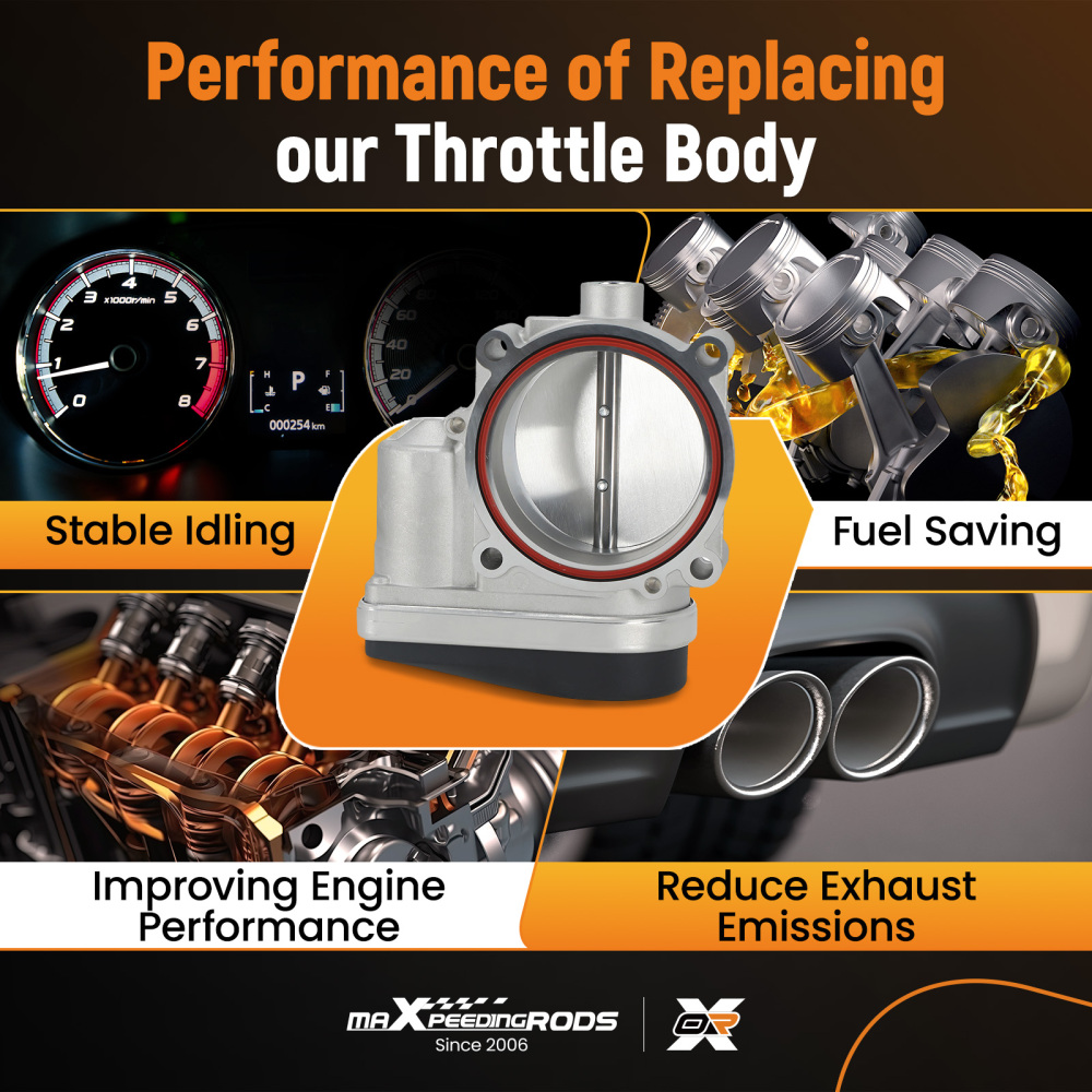 Throttle Body compatible for BMW 325i 330xi E90 525i 525xi 530i 530xi E60 3.0L 13547516946