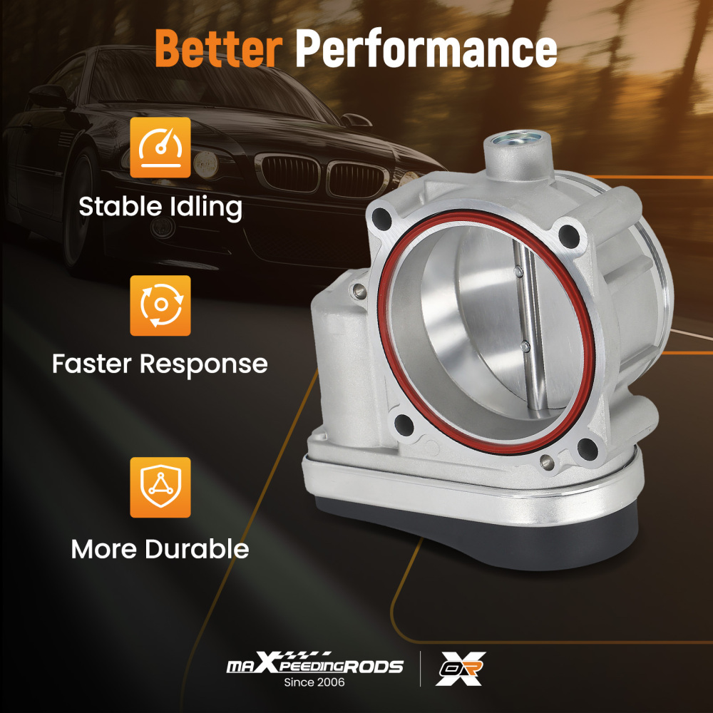 Throttle Body compatible for BMW 325i 330xi E90 525i 525xi 530i 530xi E60 3.0L 13547516946
