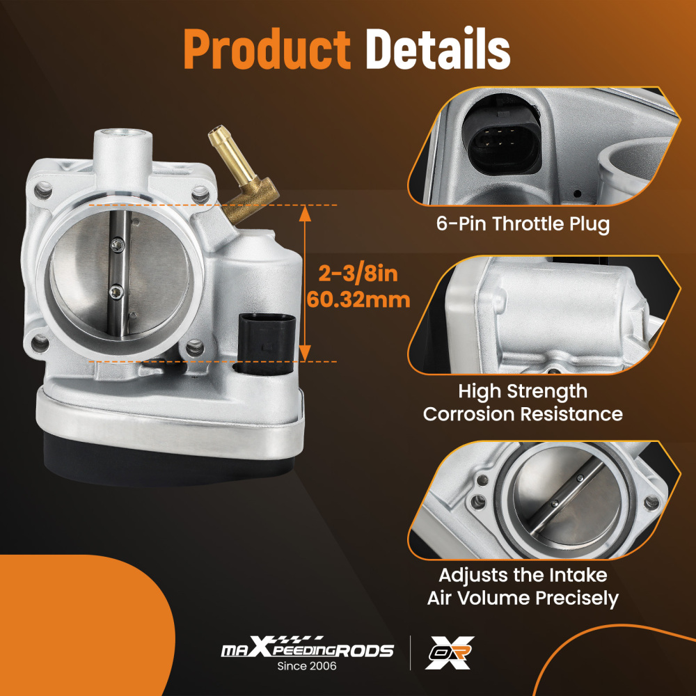 Fuel Injection Throttle Body compatible for Mini Cooper 1.6L 2002-2008 S20078 13541503358