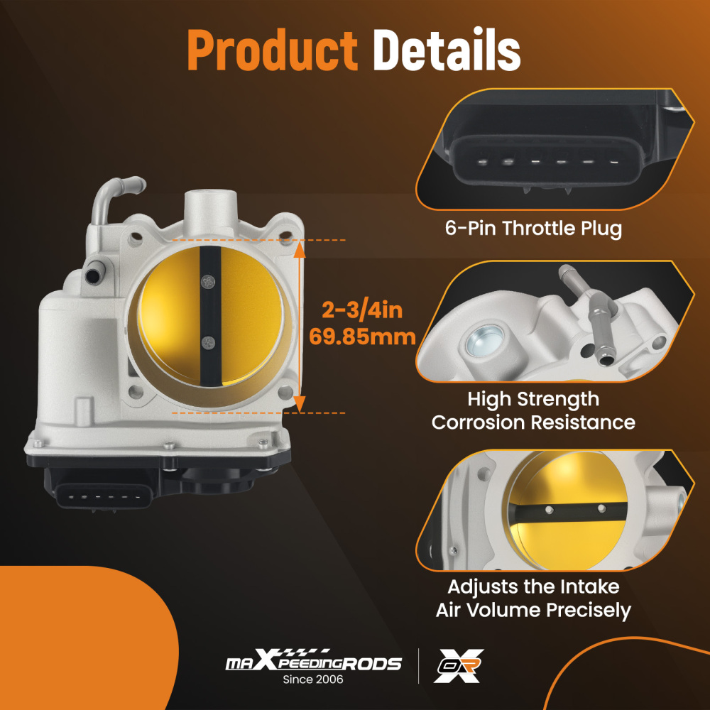 Throttle Body compatible for Lexus IS250 V6 2.5L 2006-2015 GS300 3.0L 2005-2006 22030-31020