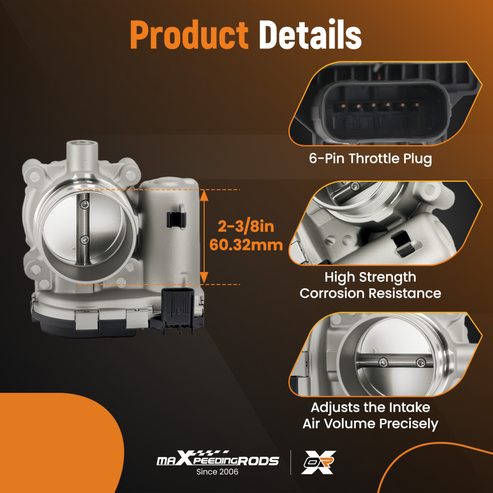 Throttle Body compatible for Ford Focus Edge Escape Explorer Fusion Taurus compatible for Lincoln MKT 2.0L