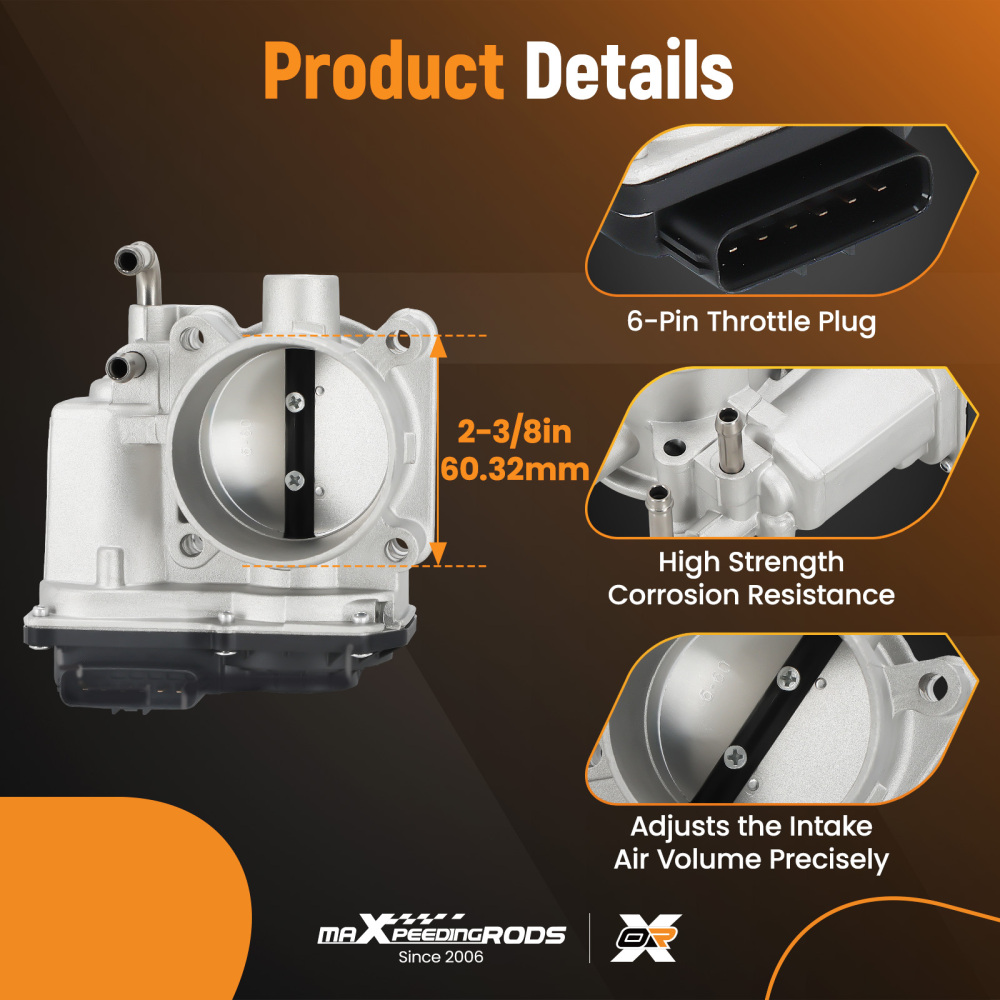 Throttle Body compatible for Nissan Altima Rogue NP300 X-Trail 2.5L 2013-2019 161193TA0A