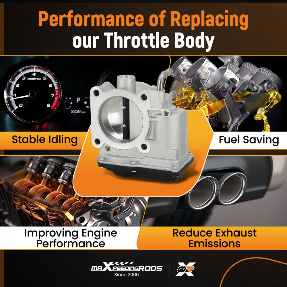 Throttle Body compatible for Nissan Altima Rogue NP300 X-Trail 2.5L 2013-2019 161193TA0A