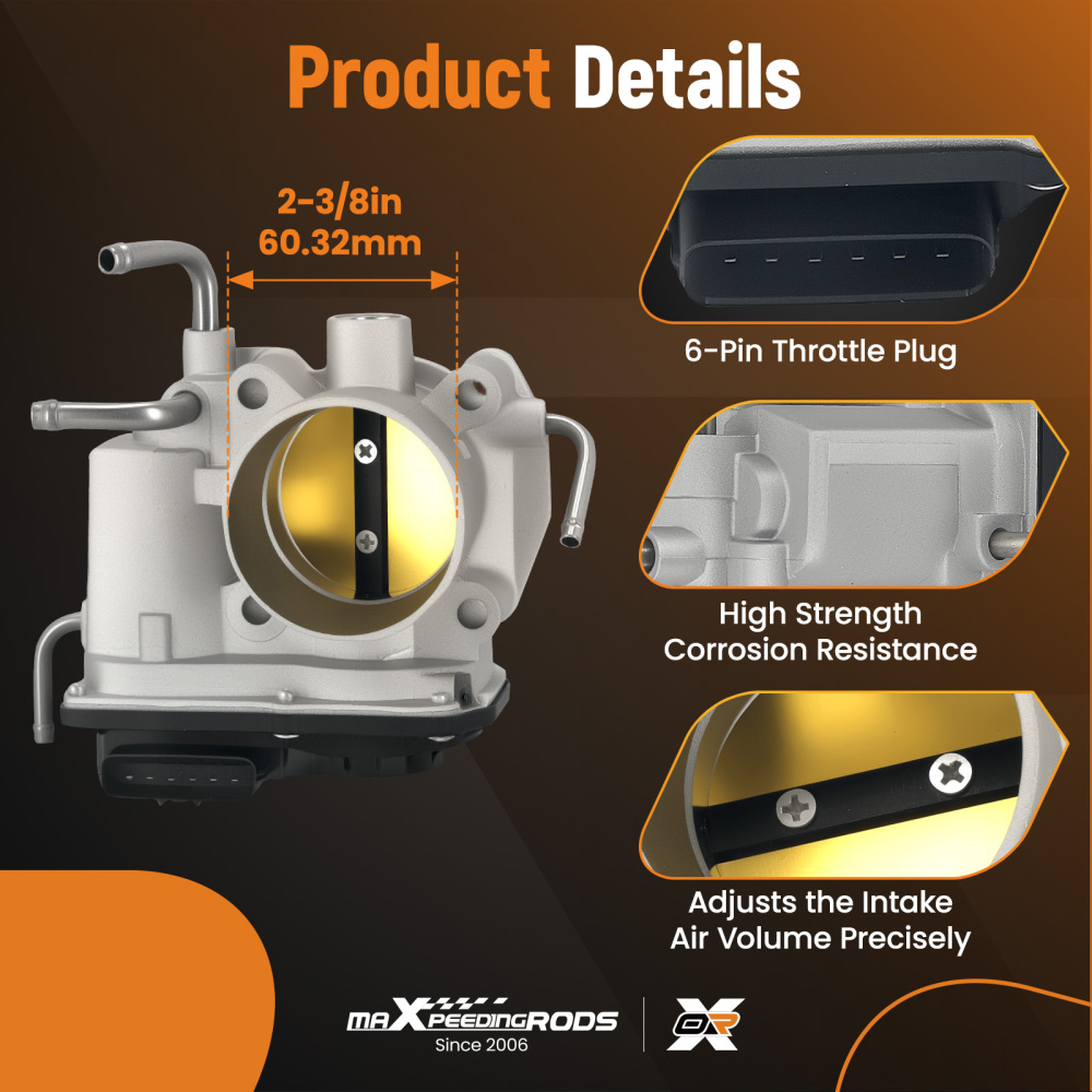 Throttle Body compatible for Toyota Camry Solara 2.4L 2004-2006 compatible for Rav4 Scion tC 22030-28040