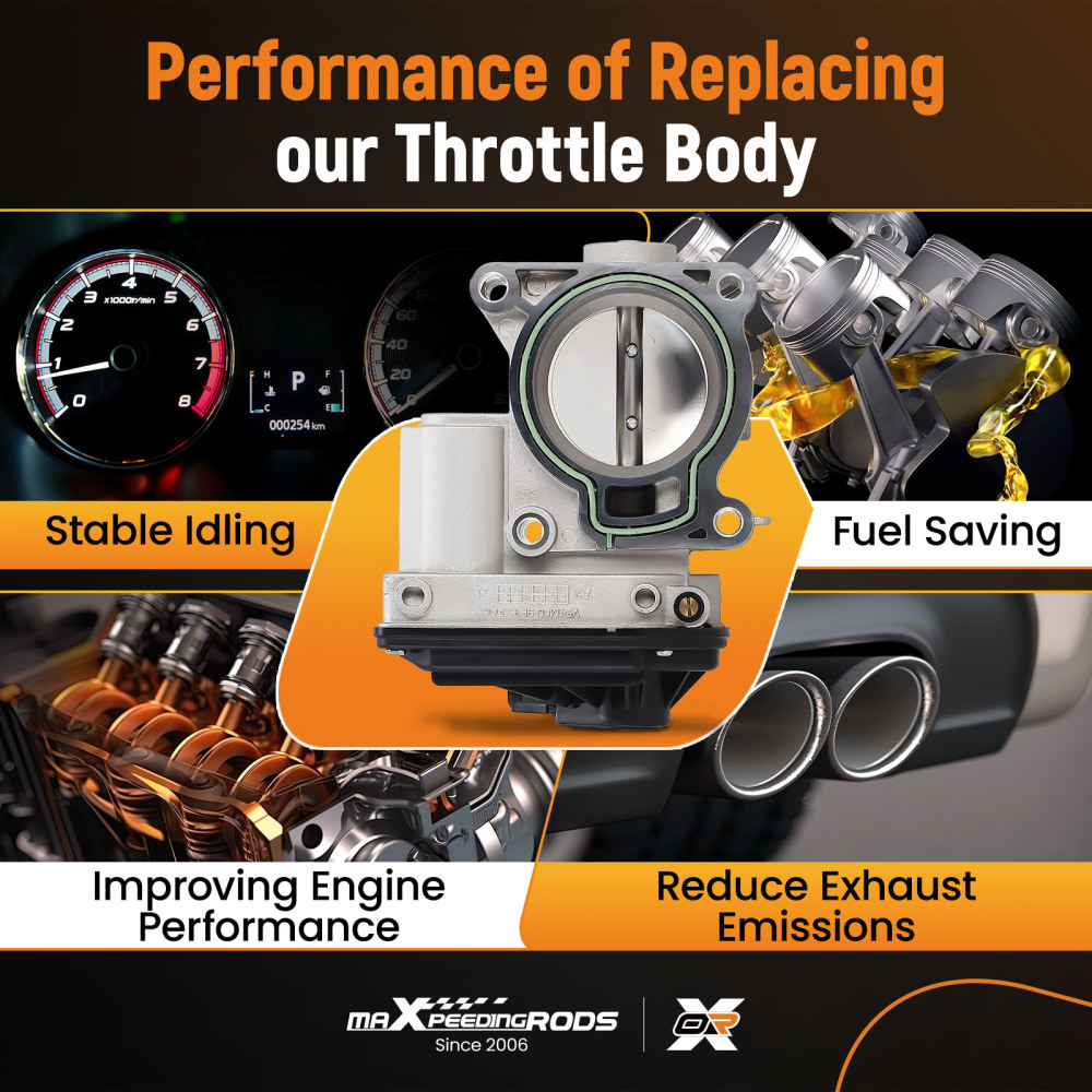 Throttle Body compatible for Ford Compatible for Focus 1.8/2.0/2.3 2003-2012 C-Max 1.8 2.0 Mondeo BA7 2.0 