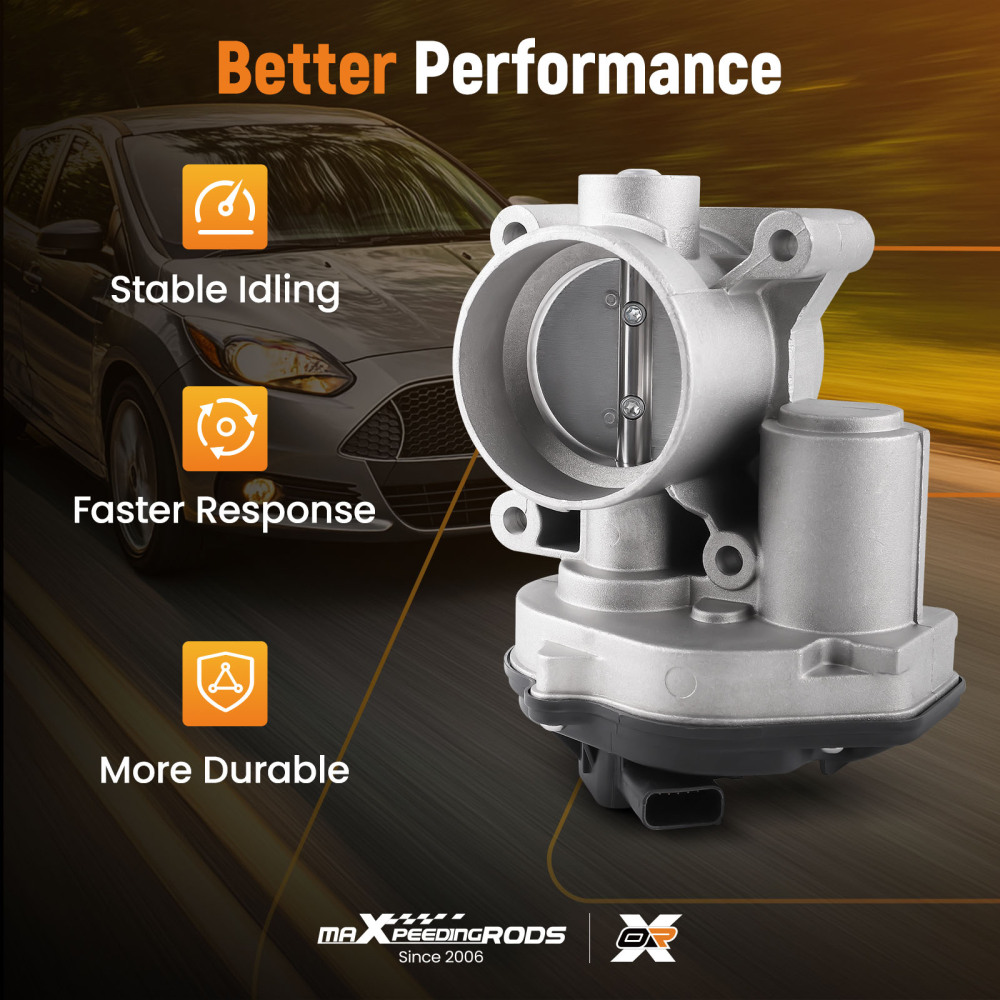 Throttle Body compatible for Ford Compatible for Focus 1.8/2.0/2.3 2003-2012 C-Max 1.8 2.0 Mondeo BA7 2.0 