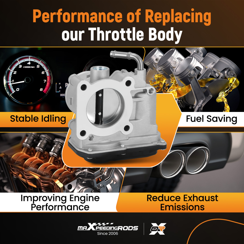 Throttle Body compatible for Nissan Versa 1.6L 2012-2019 Versa Note 2014-2019 16119-3AN0A