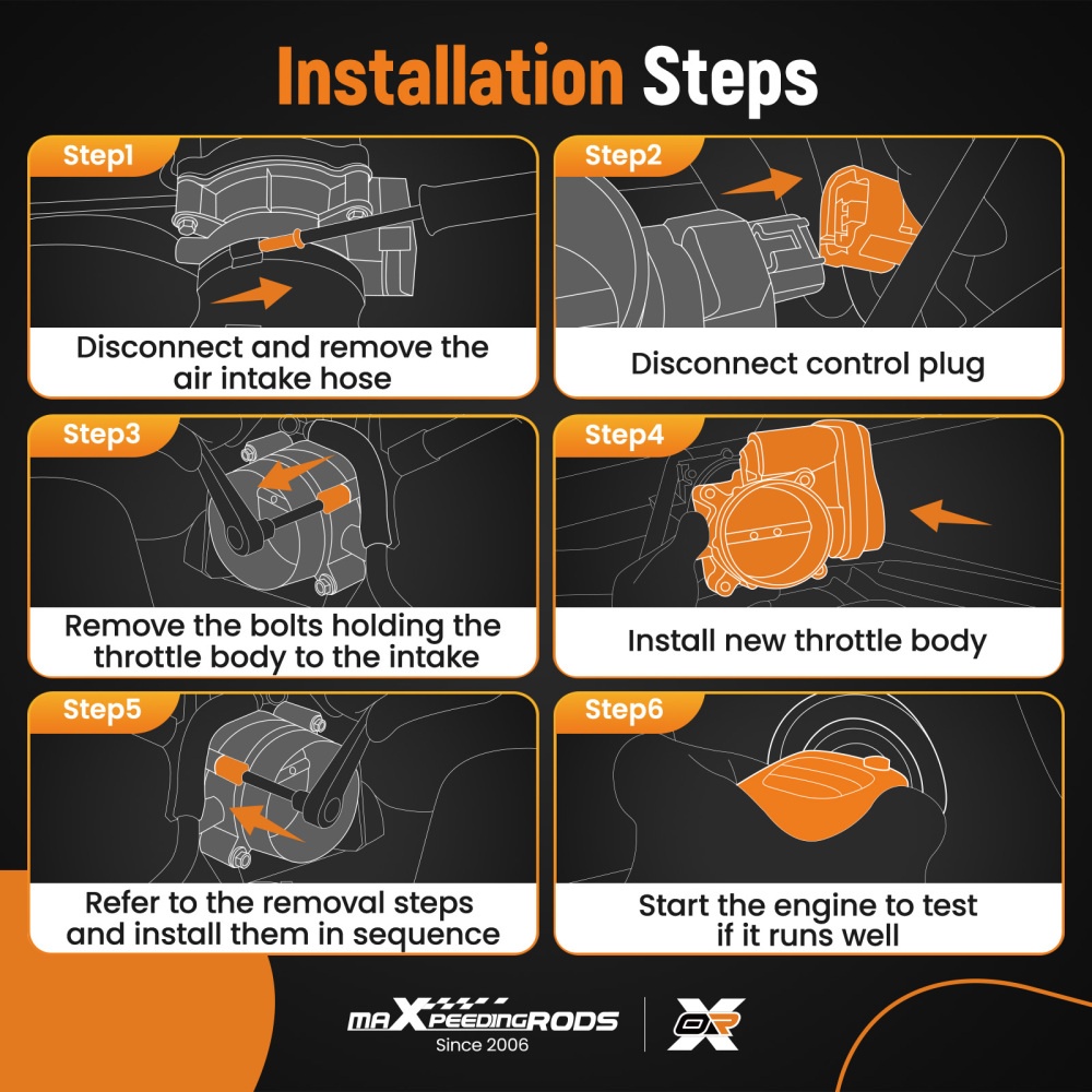 Throttle Body compatible for Nissan Versa 1.6L 2012-2019 Versa Note 2014-2019 16119-3AN0A