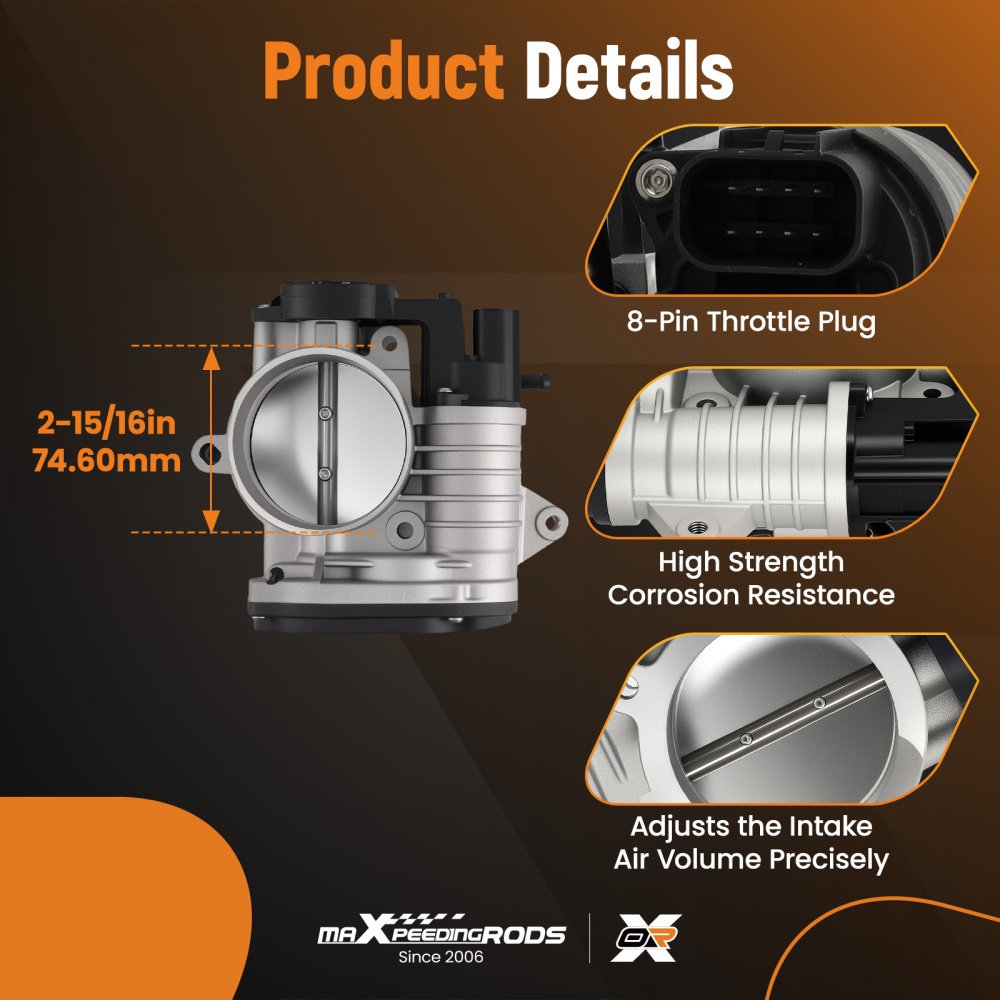 Throttle Body compatible for Hyundai Azera 3.3 3.8L 2007-2011 Sonata compatible for Kia Sedona 35100-3C200