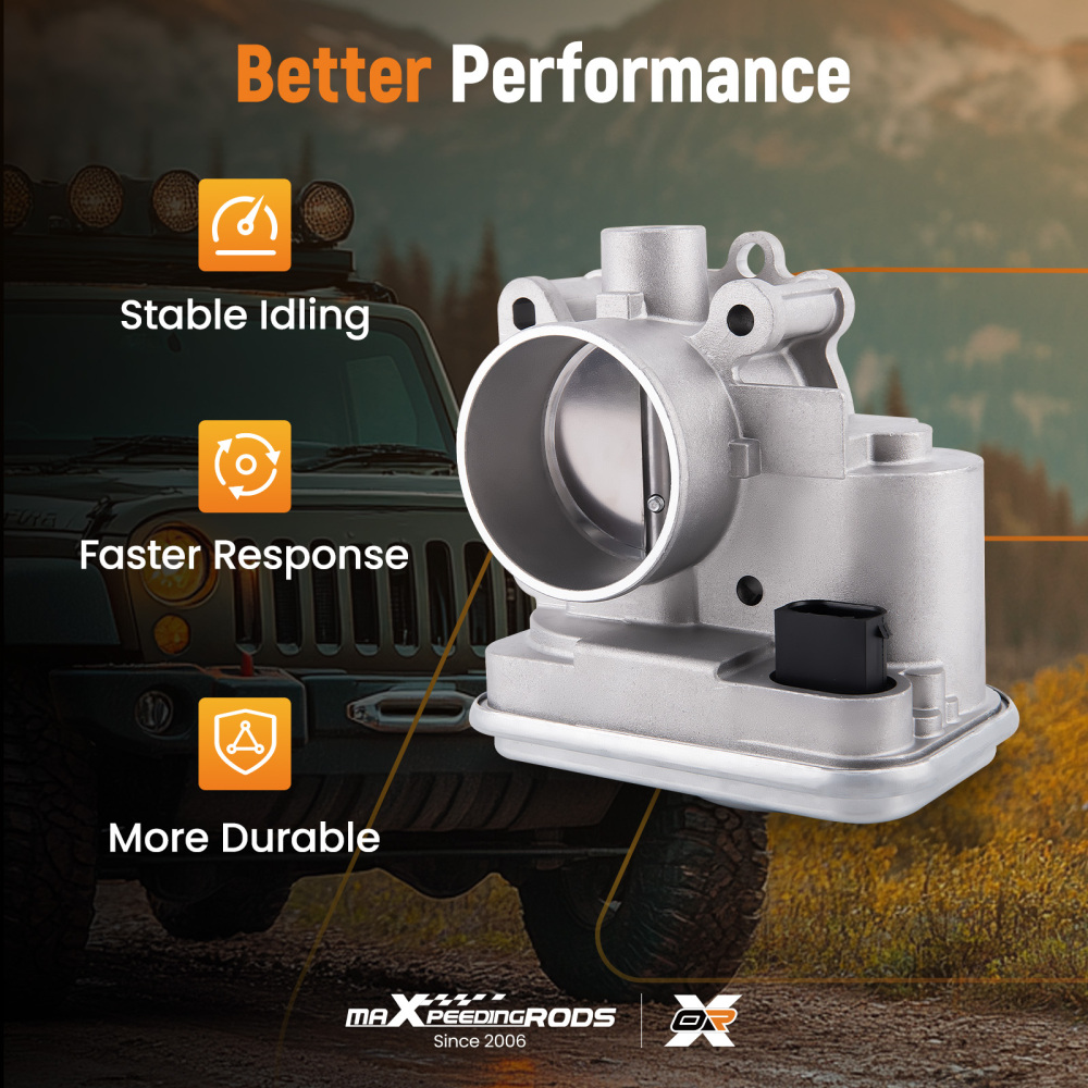 For 04891735AC compatible for Jeep Compass Patriot Caliber compatible for Patriot 1.8L 2.0L Throttle Body